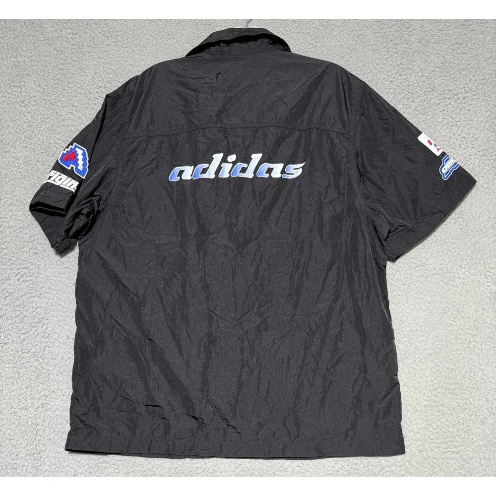 Adidas Originals Trefoil Graphic Snap button Mechanic Shirt H57828 Mens Large